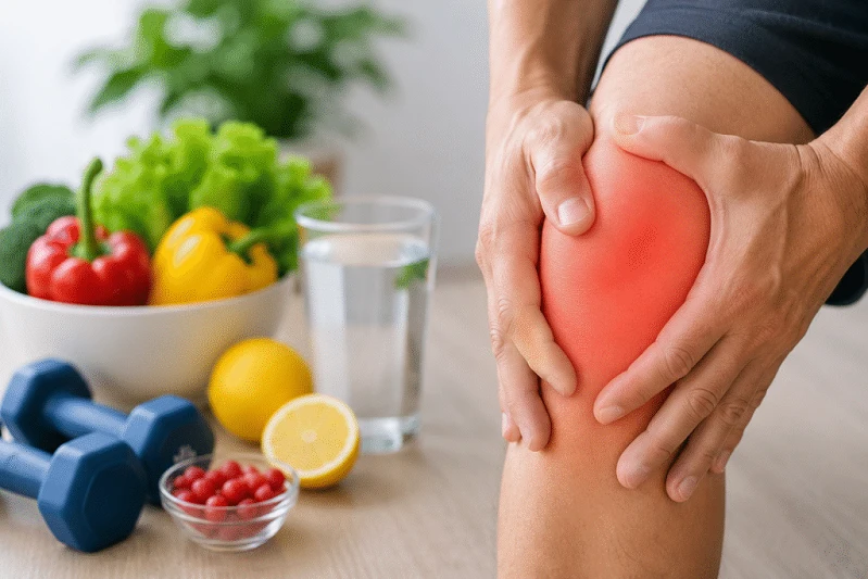 Beneficial foods for a torn knee meniscus